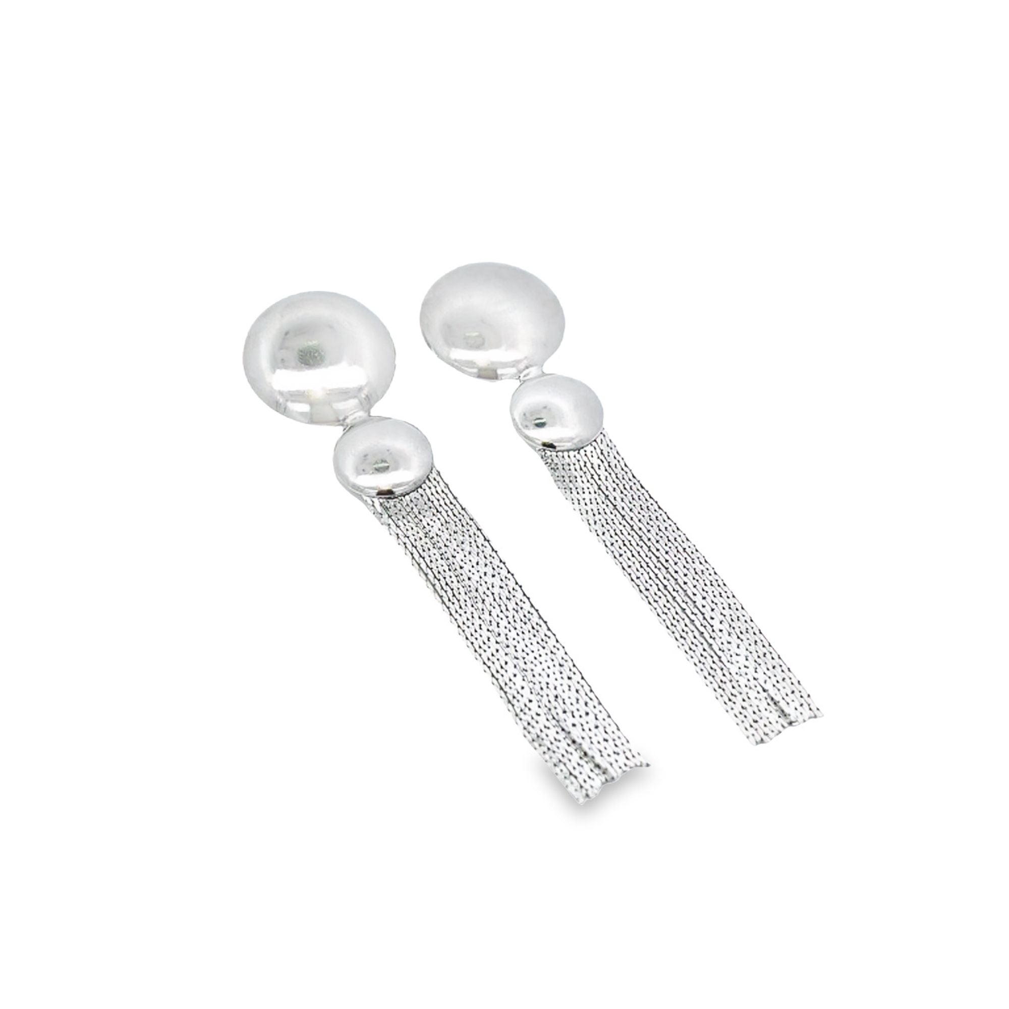 18K Gold Filled Drop Tassel Fringe Earrings-3