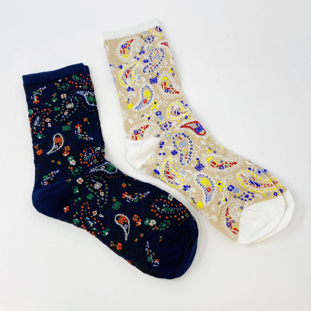 Color Heaven Paisley Socks Set-0