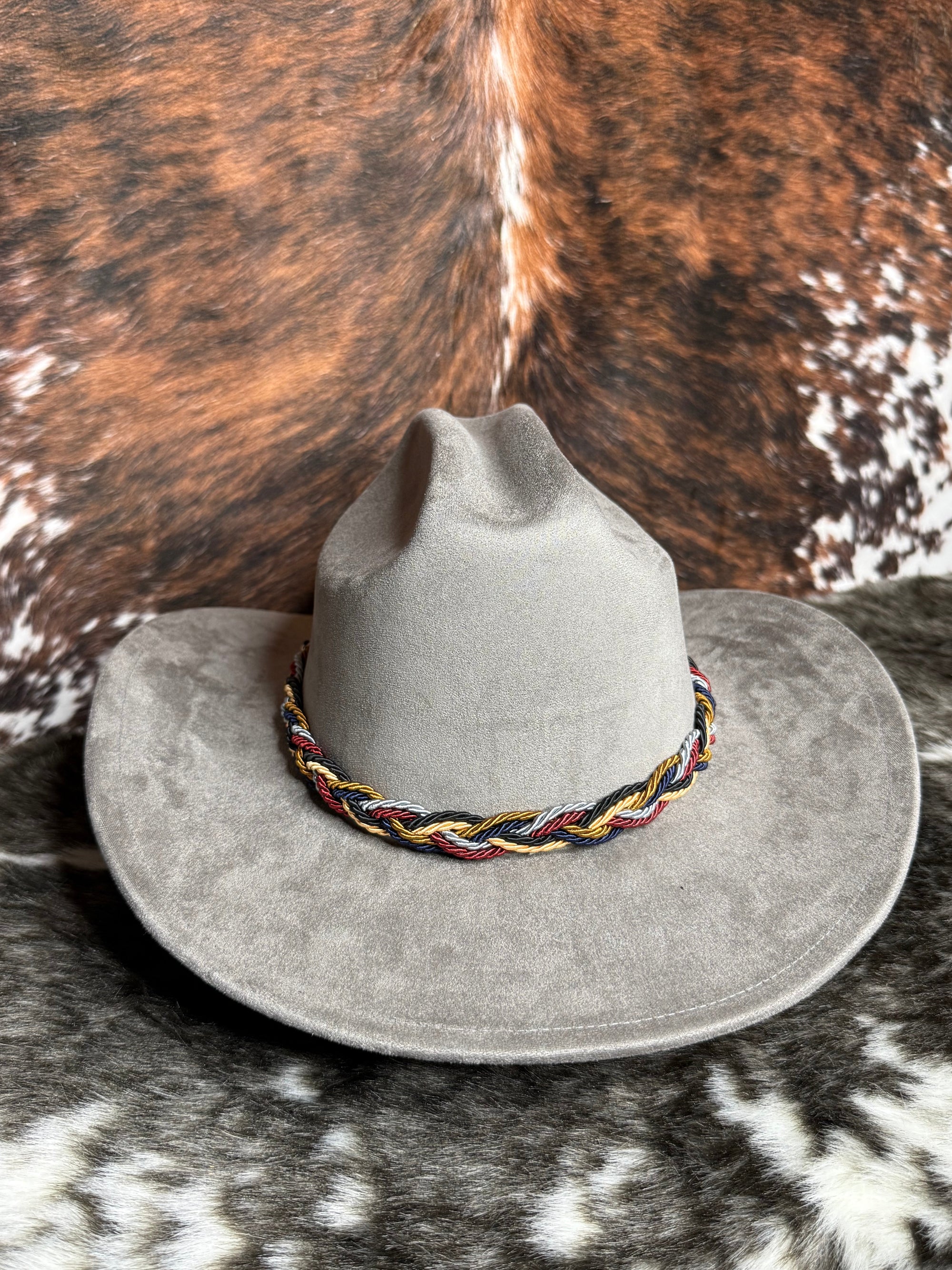 Premium Suede Cowboy Hat - Adjustable Straps Inside, Unisex Design, Size 56-58cm, Western Style, Fashionable & Functional, Shipped in a Box-0