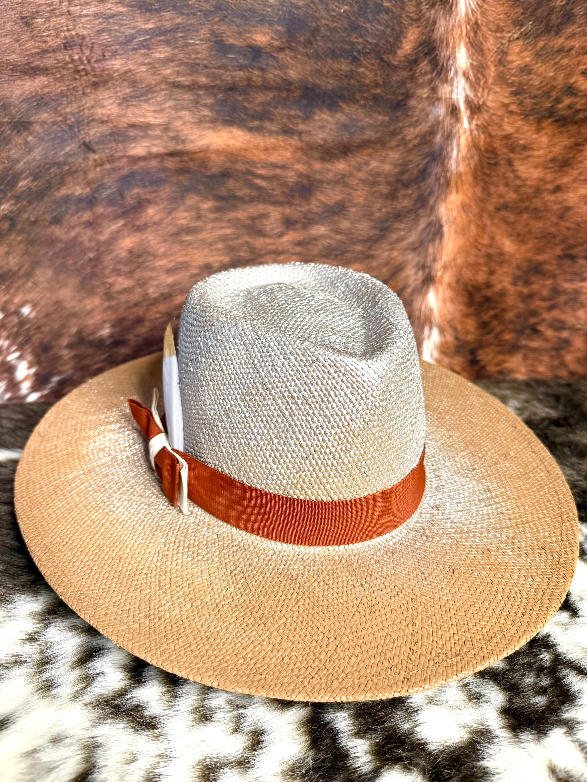 Custom painted Straw Hat-1
