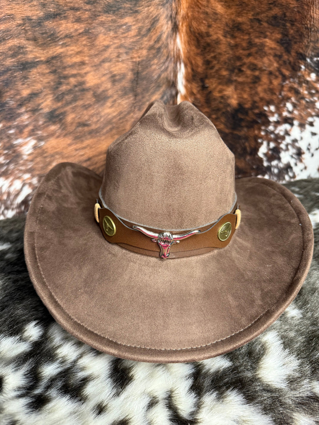 Premium Suede Cowboy Hat - Adjustable Straps Inside, Unisex Design, Size 56-58cm, Western Style, Fashionable & Functional, Shipped in a Box-0