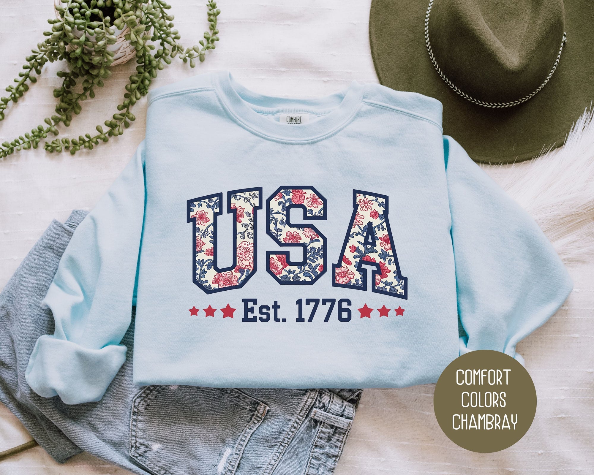 USA Comfort Colors Sweatshirt-1