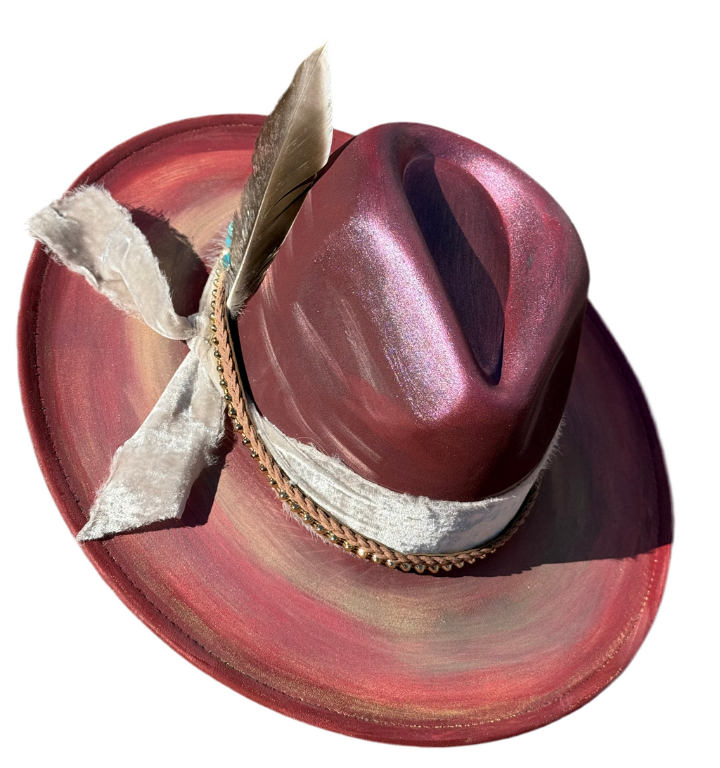 Dazzleme Suede Wide Brim Fedora Hat - Vegan Suede Material, Adjustable Straps, 10cm Brim, 12cm Height, Unisex Fashion Accessory-4