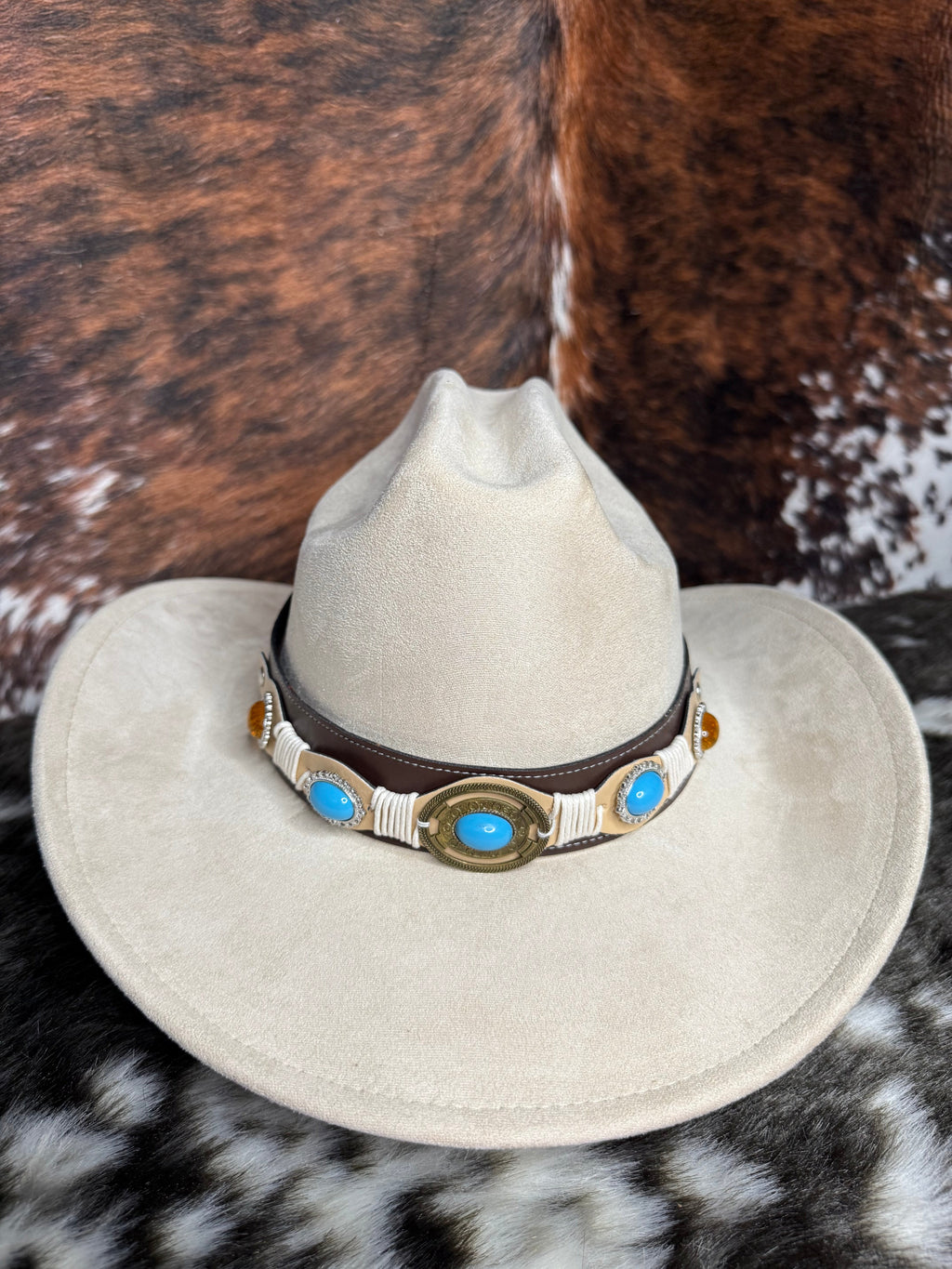 Premium Suede Cowboy Hat - Adjustable Straps Inside, Unisex Design, Size 56-58cm, Western Style, Fashionable & Functional, Shipped in a Box-0