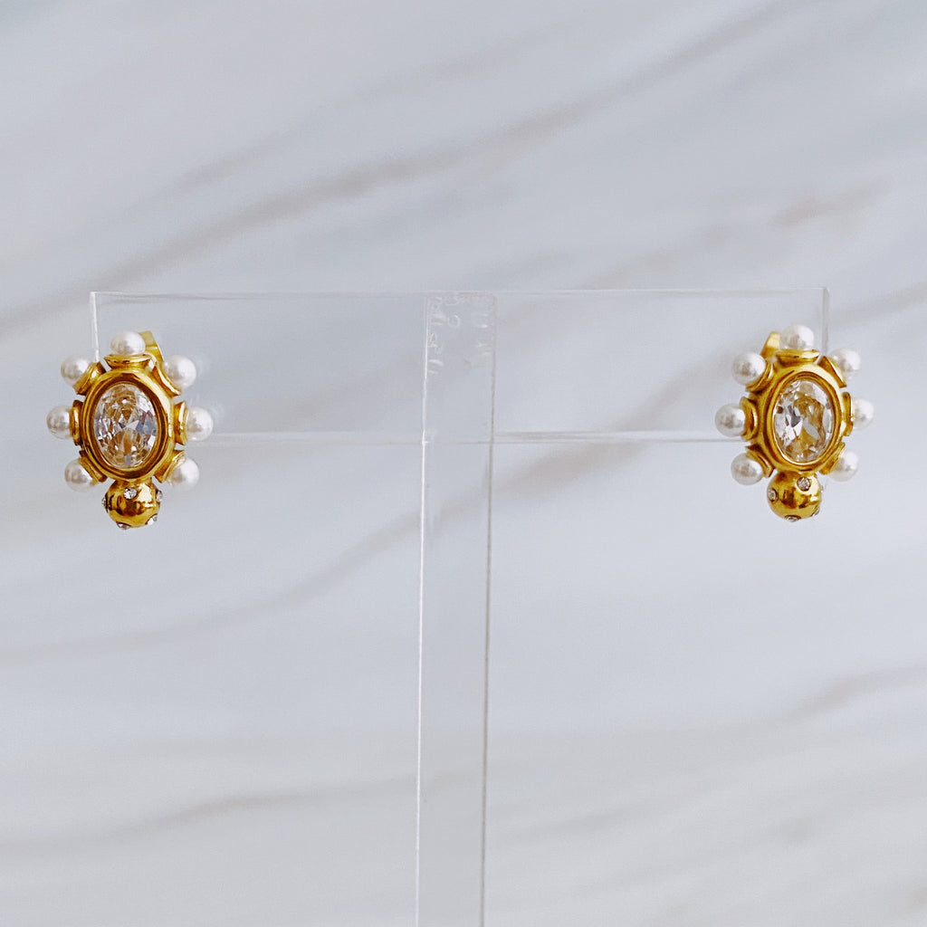 Glam On The Yacht Stud Earrings-1