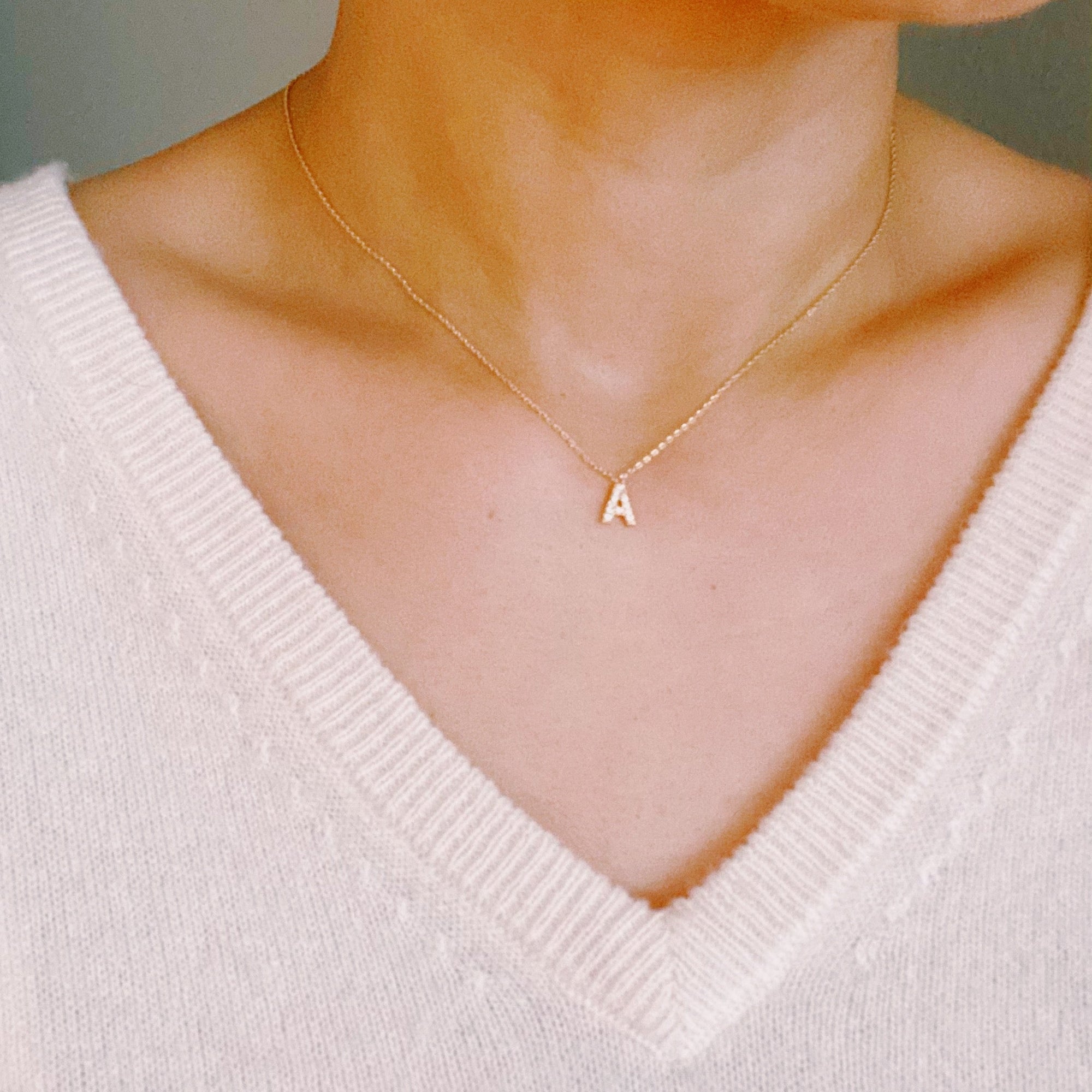 Understated Beauty Initial Necklace-3