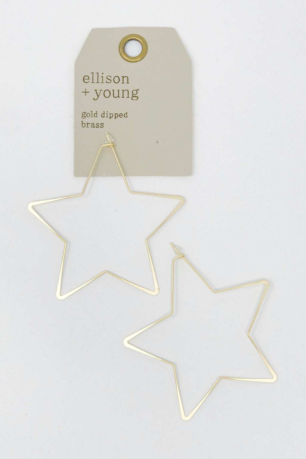Twinkling Star Hoop Earrings-2