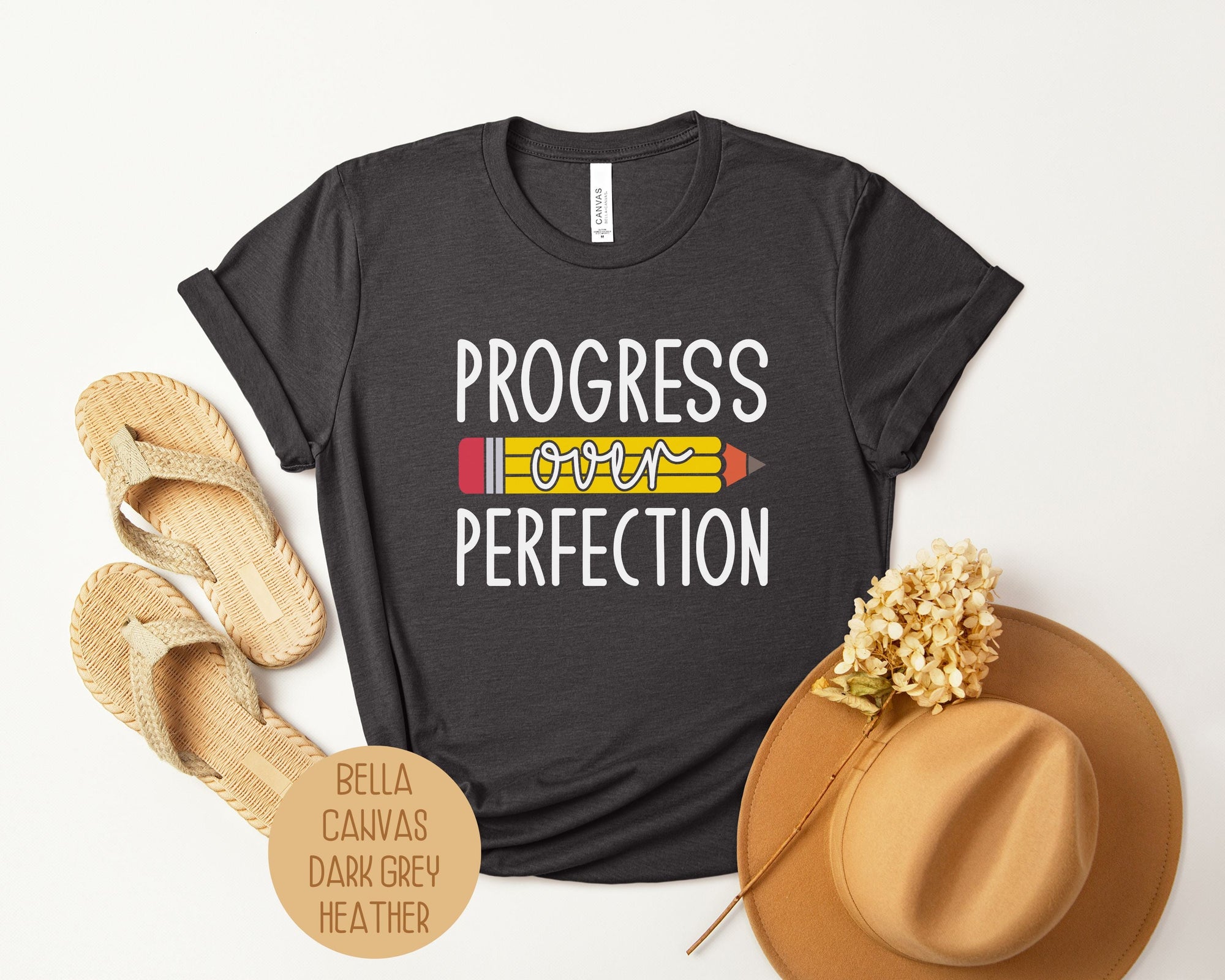 Progress Over Perfection Elementary Teacher Shirt-7