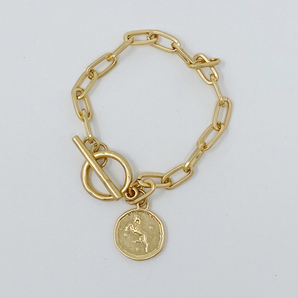 Zodiac Charm Chain Bracelet-5