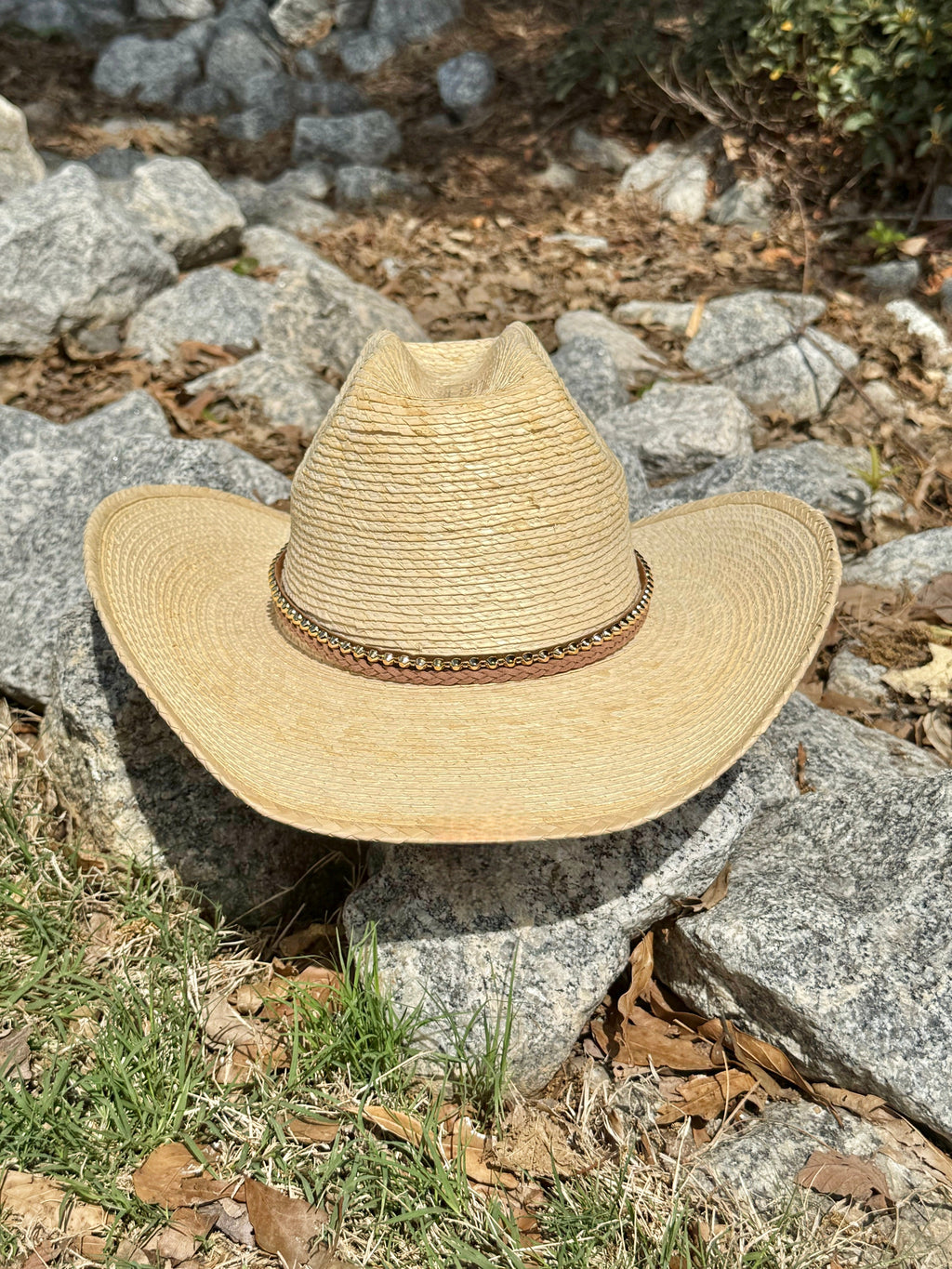 Turfing Straw Cowboy Hat-1