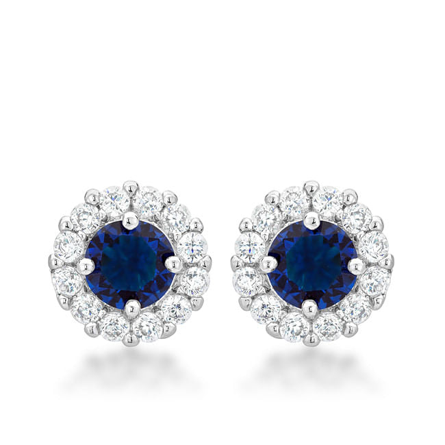 Bella Bridal Earrings in Blue-0