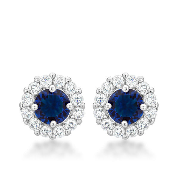 Bella Bridal Earrings in Blue-1