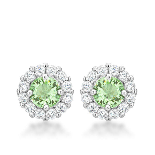 Bella Bridal Earrings in Peridot-1