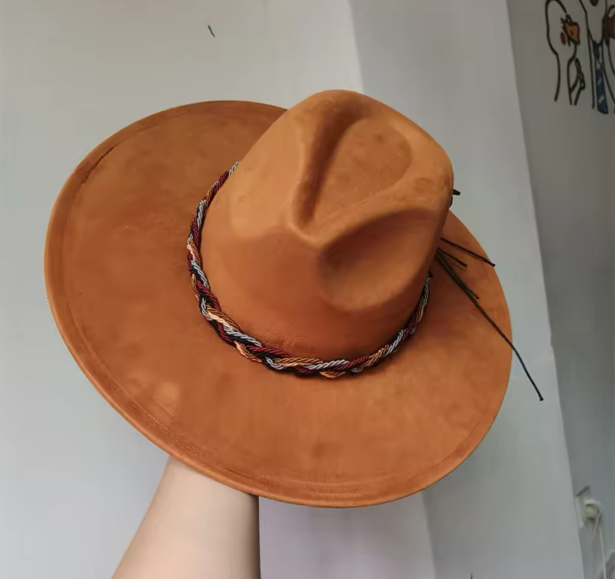 Twistme Suede wide brim Fedora-0