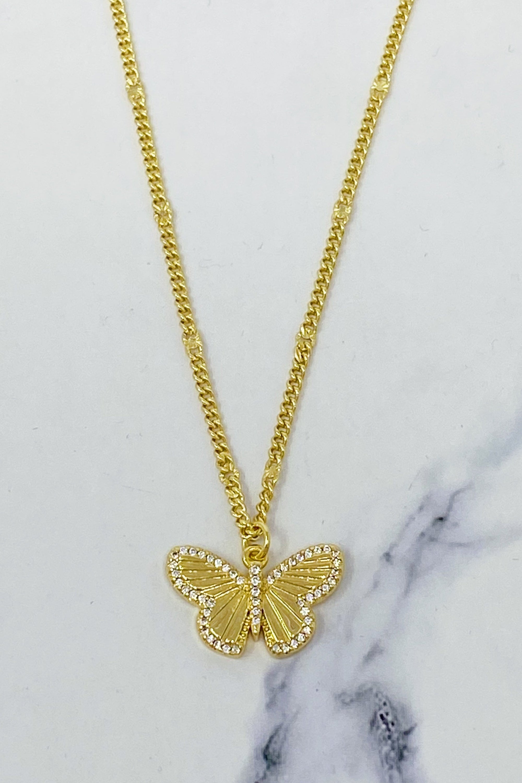 Butterfly In Flight Necklace-4