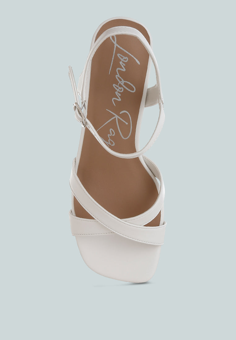 Edessa Square Toe Block Heel Sandals-3