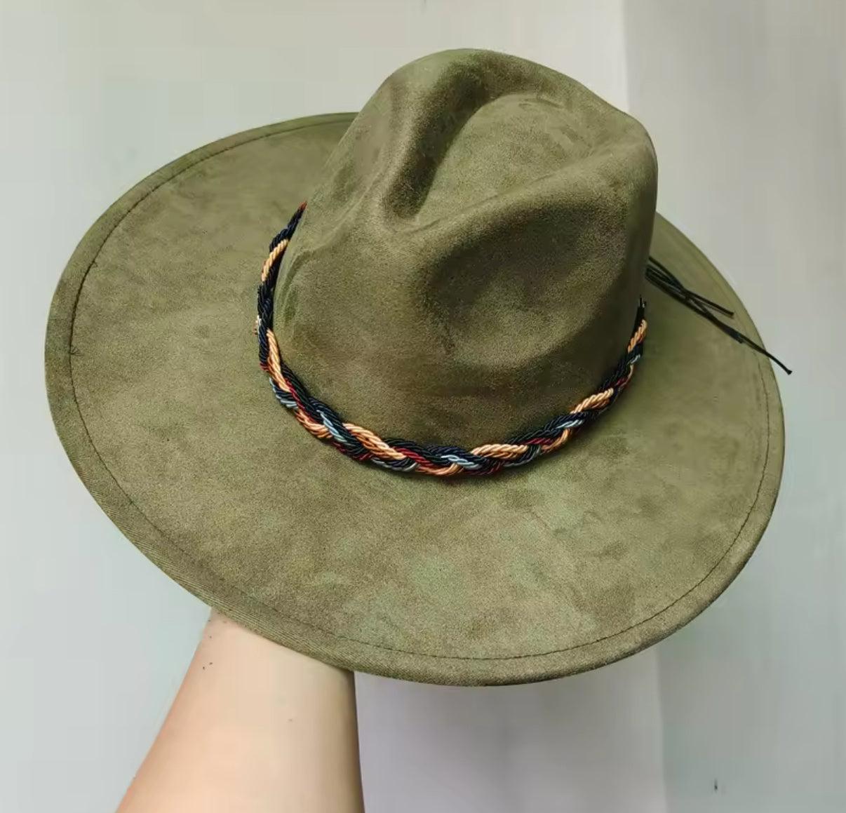 Twistme Suede wide brim Fedora-0