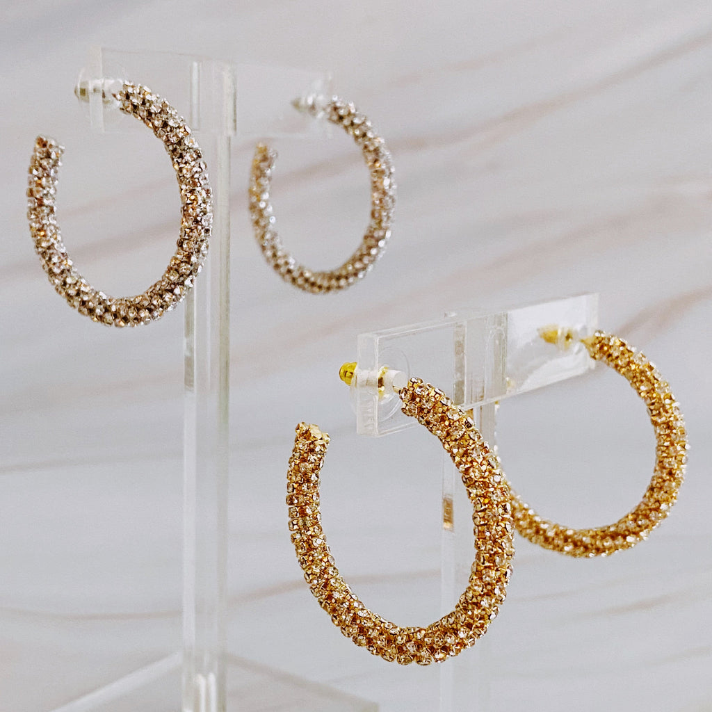 Wrapped In Shine Hoop Earrings-4