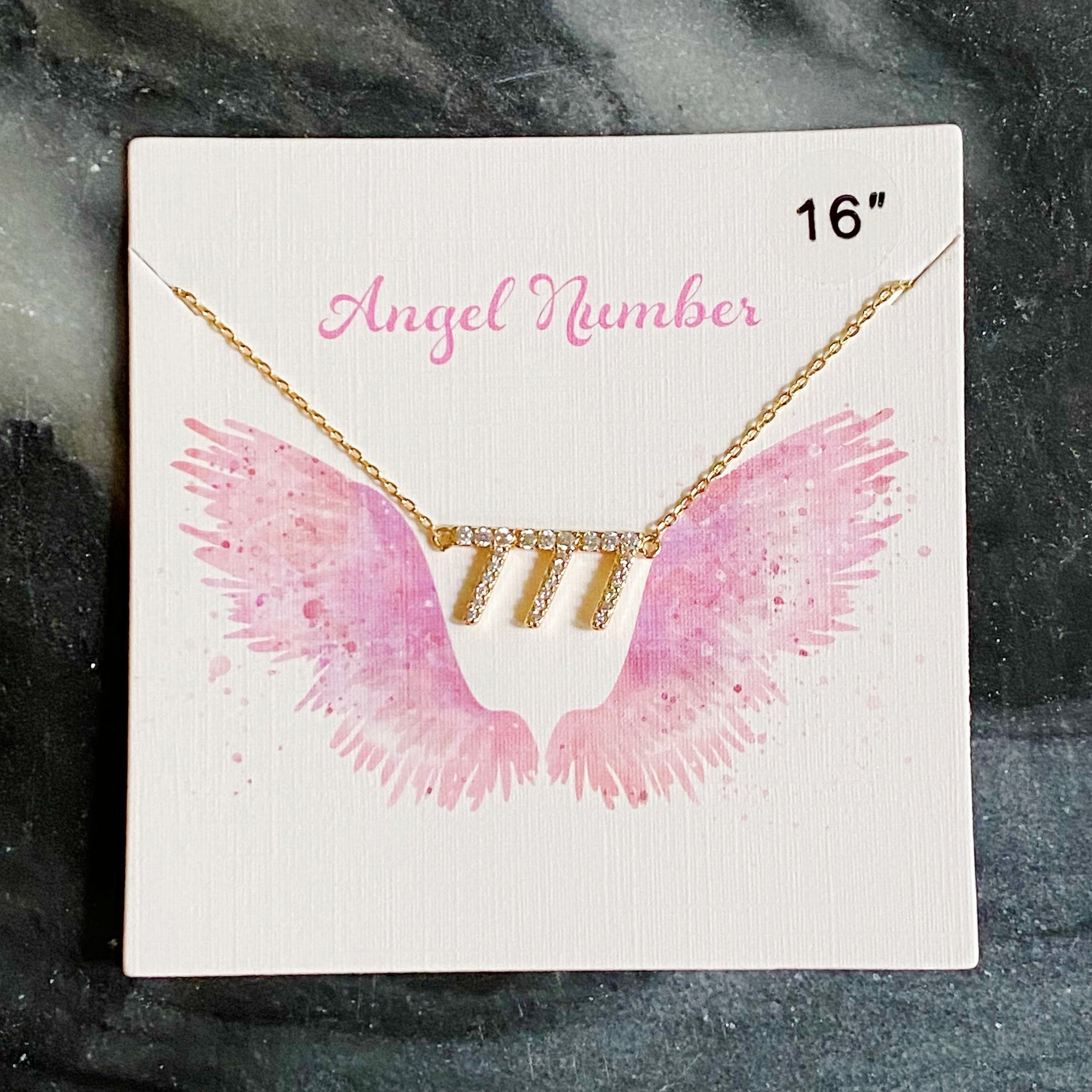 Dainty Angel Number Necklace-4