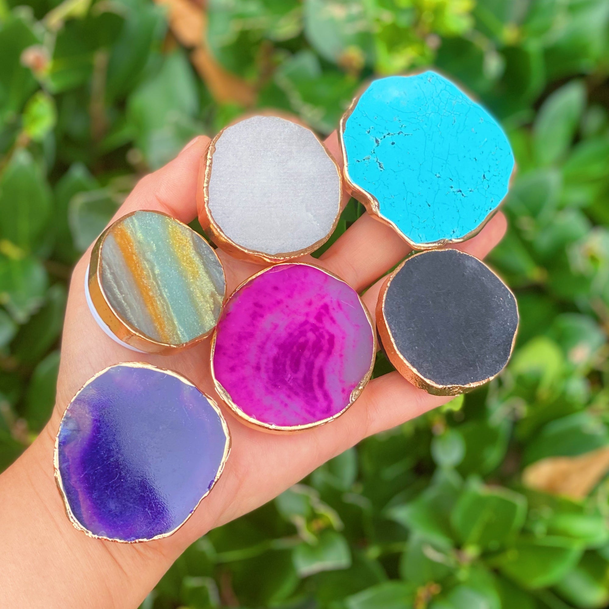 Golden Edge Natural Stone Device Grip-0