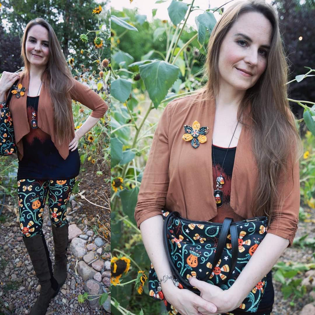 Spooky Sweet Garden (Johanna Parker Exclusive) - High-quality Handcrafted Vibrant Leggings