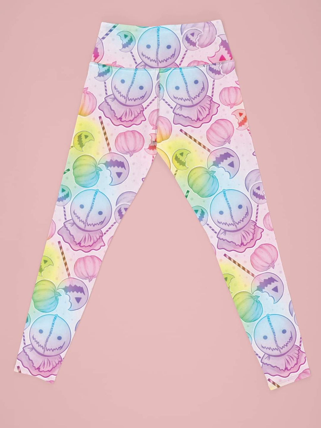 Check Your Candy Pastel Rainbow Pumpkin (Semi-Exclusive) - High-quality Handcrafted Vibrant Leggings