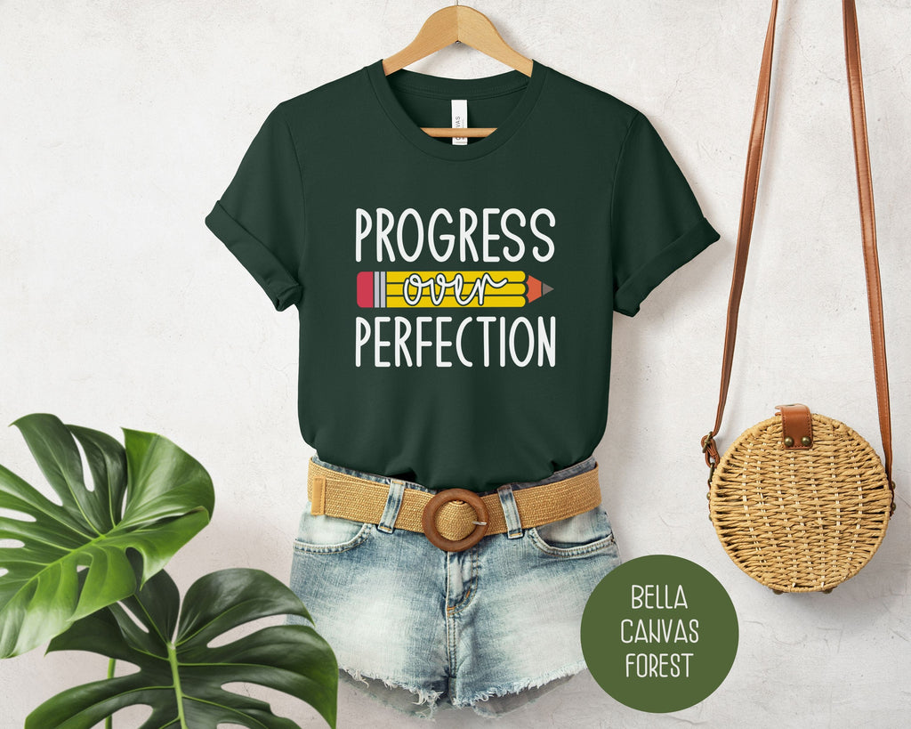 Progress Over Perfection Elementary Teacher Shirt-8