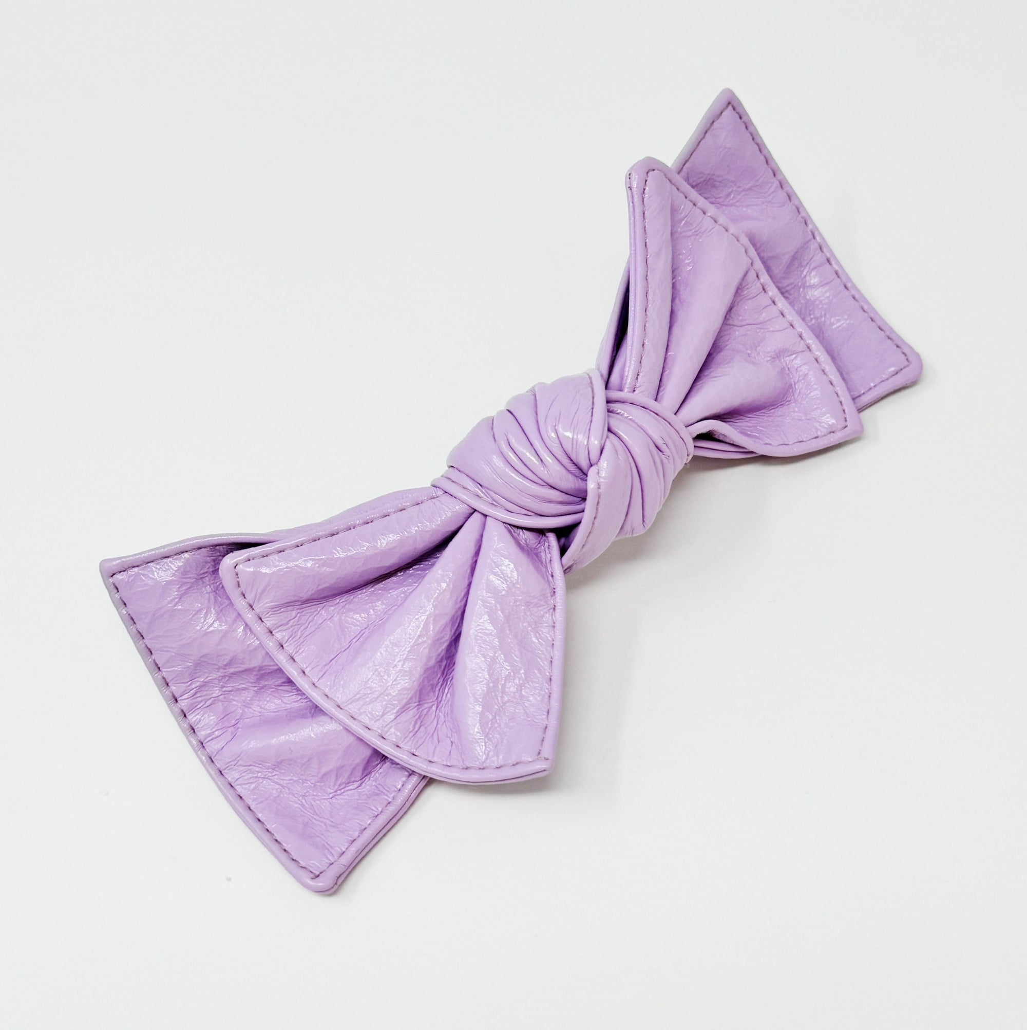 Patent Double Bow Hair Clip-10