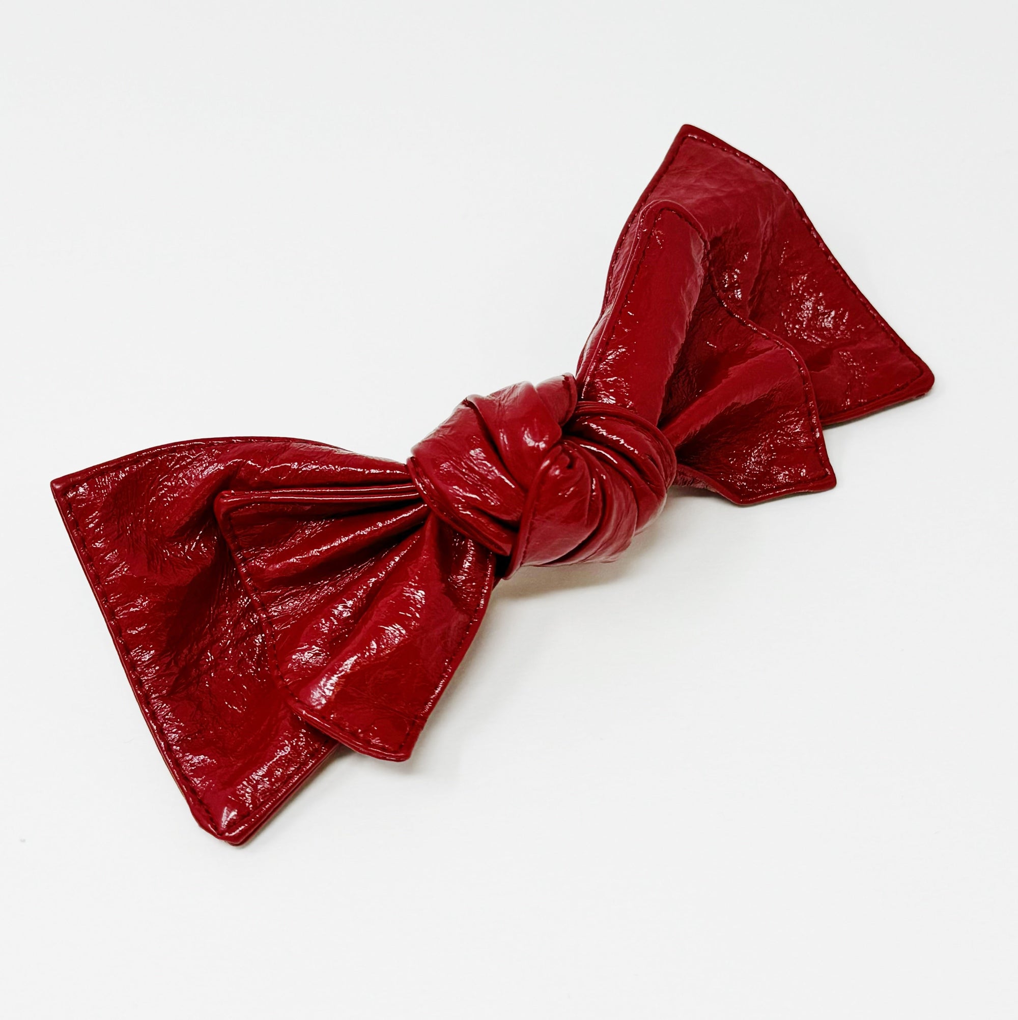 Patent Double Bow Hair Clip-8