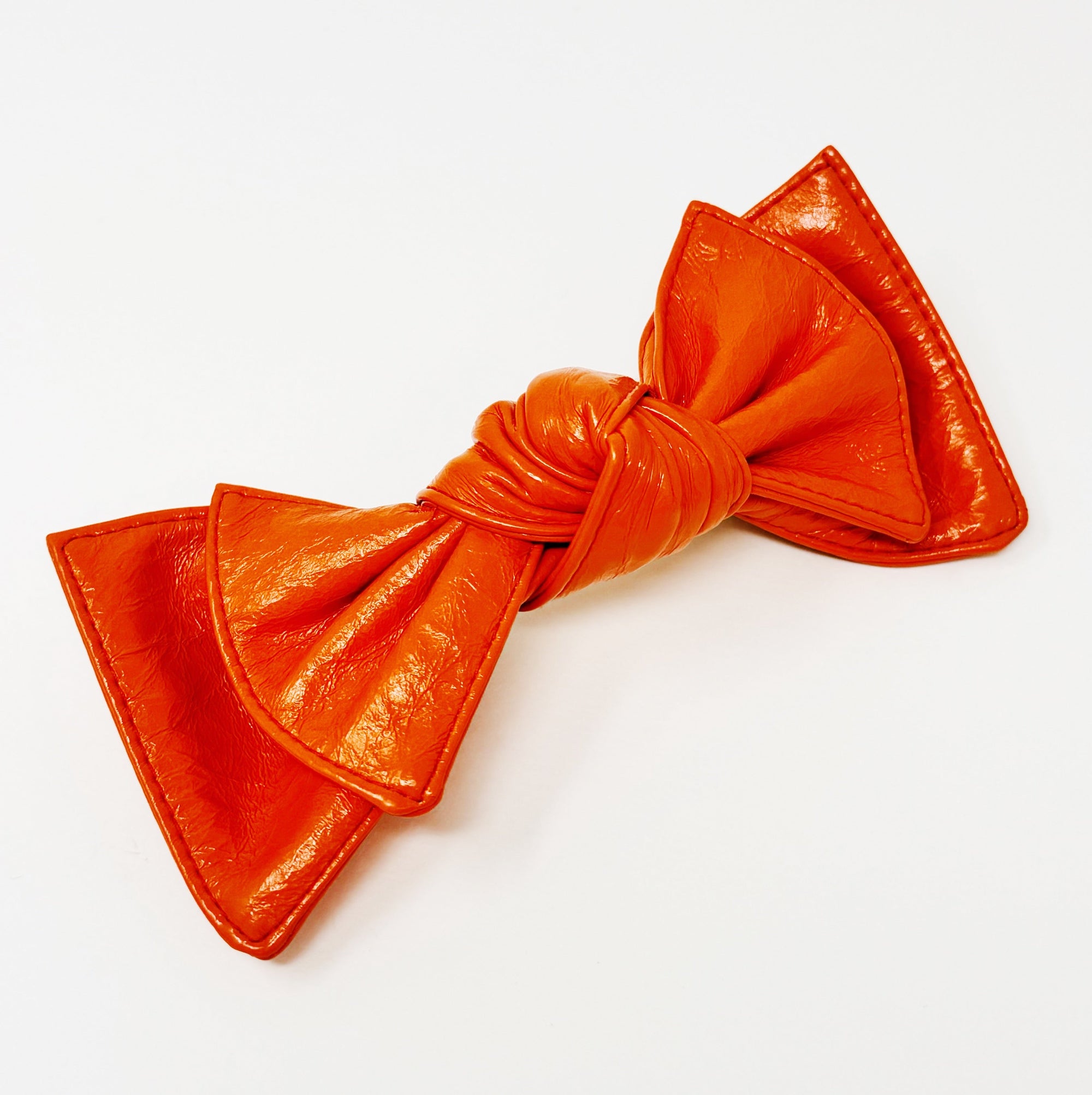 Patent Double Bow Hair Clip-9