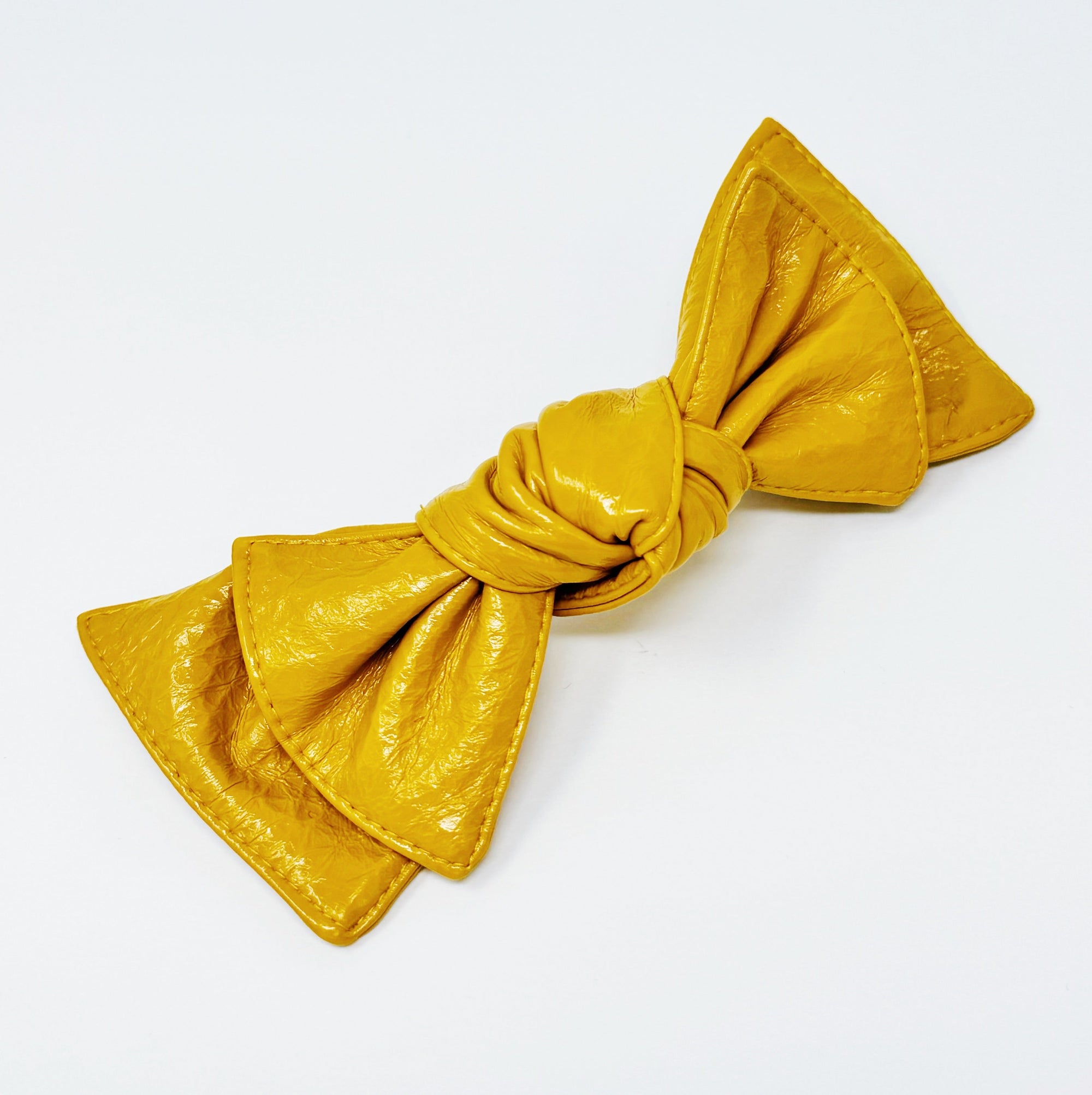 Patent Double Bow Hair Clip-11