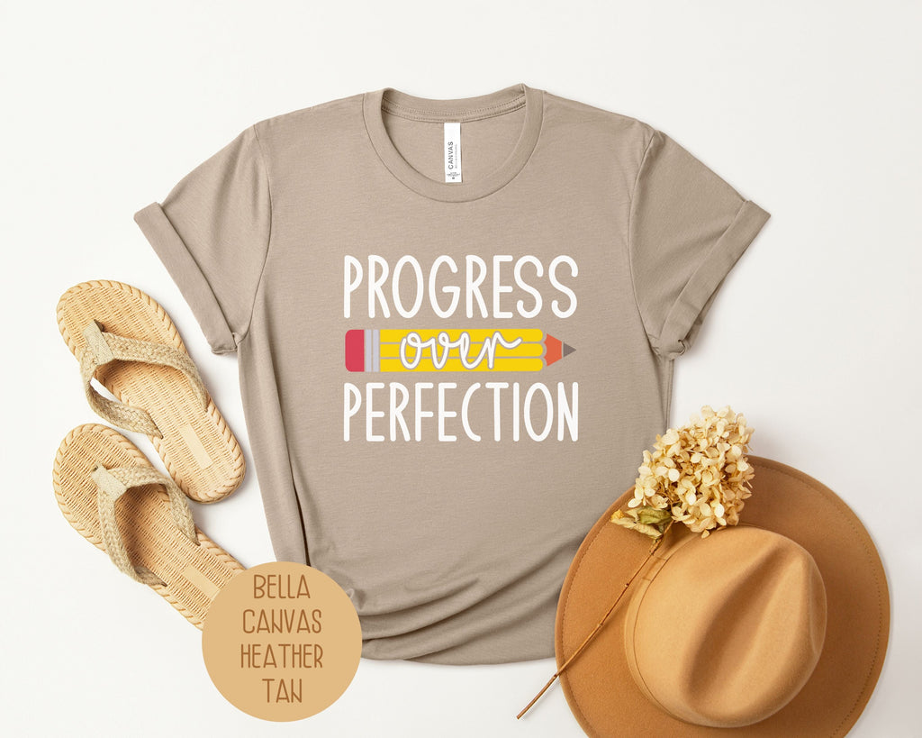 Progress Over Perfection Elementary Teacher Shirt-9