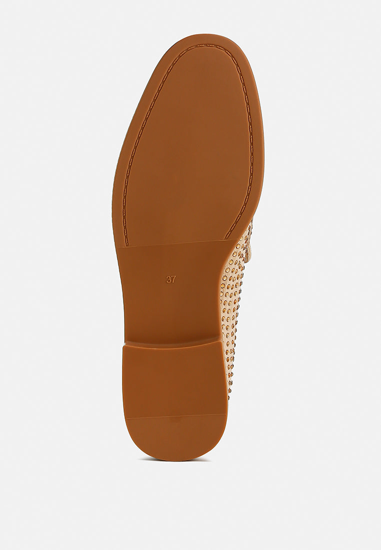 Hobbs Rhinestones Embellished Loafers-4