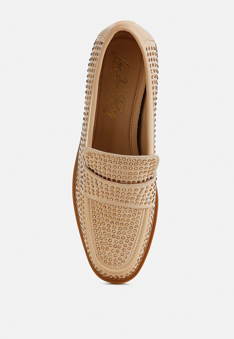 Hobbs Rhinestones Embellished Loafers-3