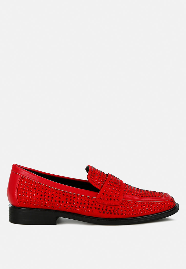Hobbs Rhinestones Embellished Loafers-5