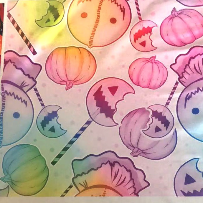 Check Your Candy Pastel Rainbow Pumpkin (Semi-Exclusive) - High-quality Handcrafted Vibrant Leggings