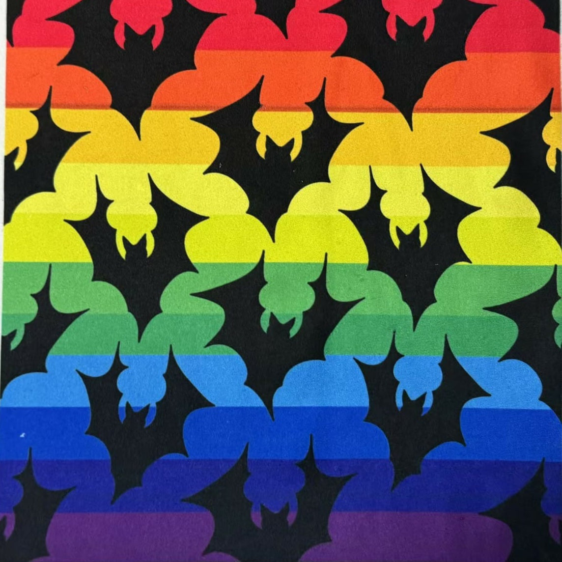 Rainbow Bats (Exclusive) - High-quality Handcrafted Vibrant Leggings