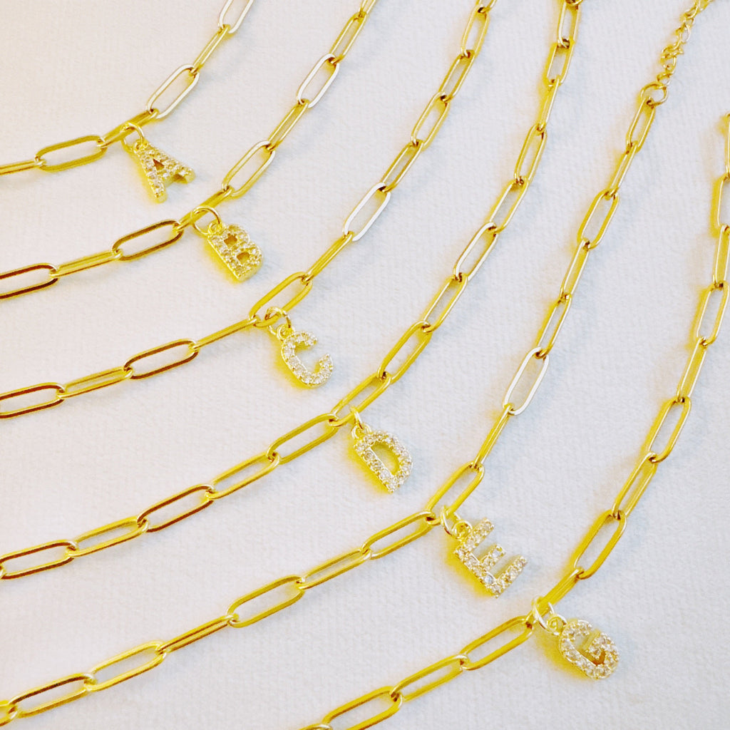 Oh Simple Initial Chain Bracelet-0