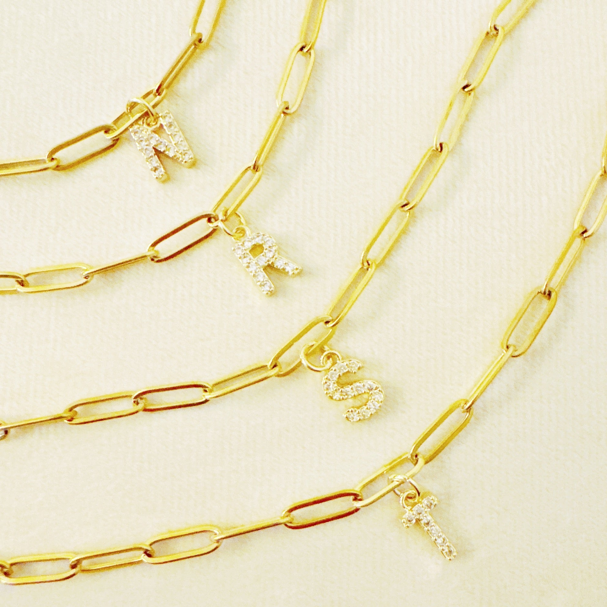 Oh Simple Initial Chain Bracelet-4