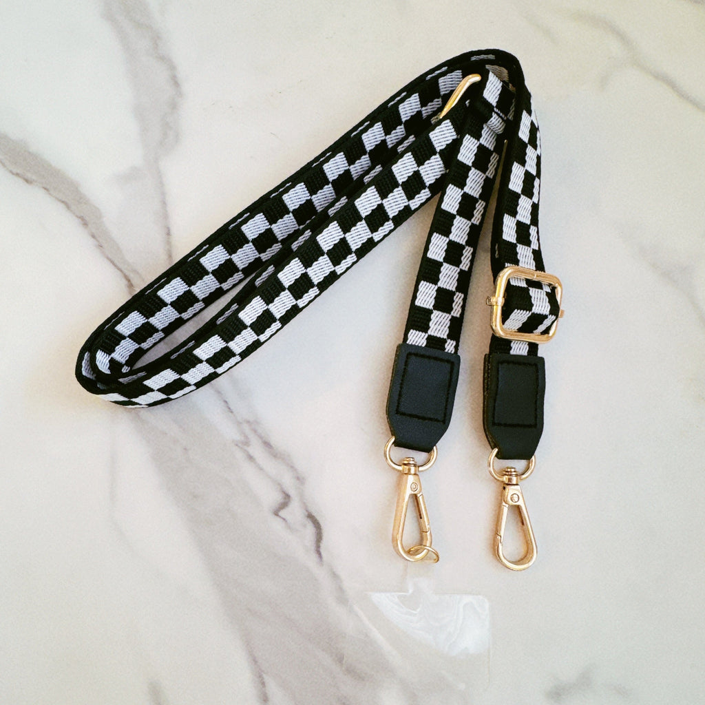 Checkered Crossbody Phone Lanyard-5