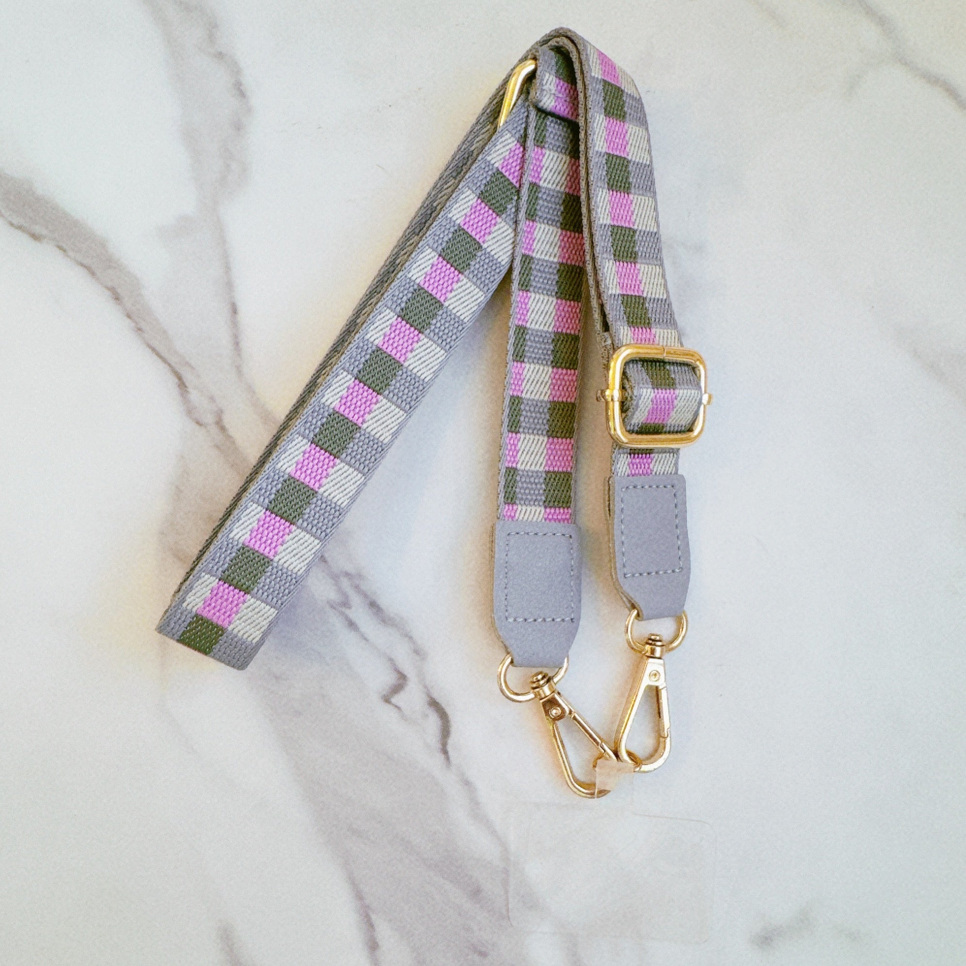 Checkered Crossbody Phone Lanyard-3