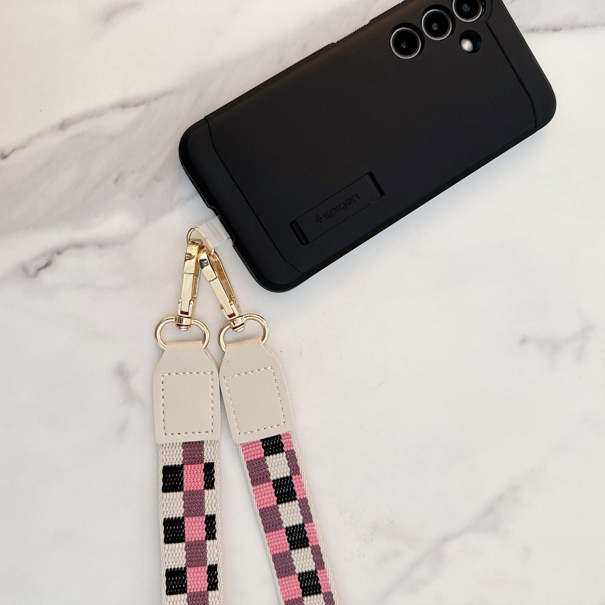 Checkered Crossbody Phone Lanyard-1