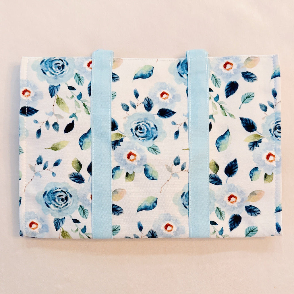 Bloom Blue Floral Couture Tote-1