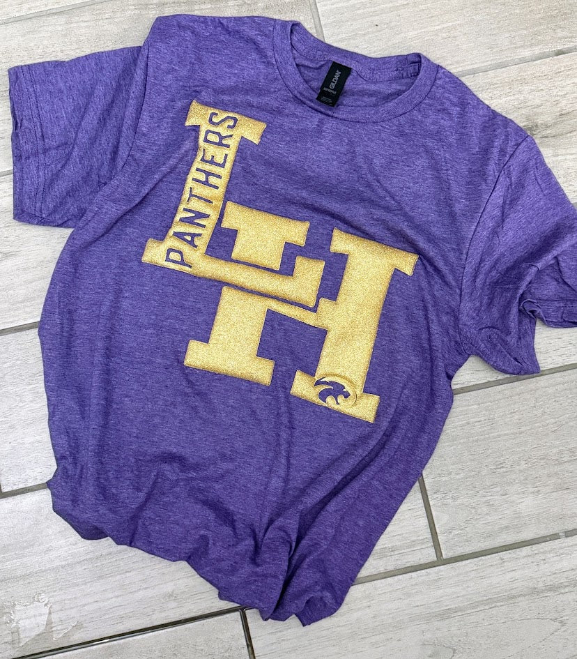 Custom Puff Print Local School Sweatshirt, Embossed Glitter Puff Spirit Wear Sweatshirt, Custom Metallic PUFF School Mascot Sweatshirt, Gift Idea, FYP For your school Puff Print