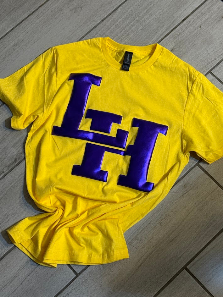 Custom Puff Print Local School Sweatshirt, Embossed Glitter Puff Spirit Wear Sweatshirt, Custom Metallic PUFF School Mascot Sweatshirt, Gift Idea, FYP For your school Puff Print