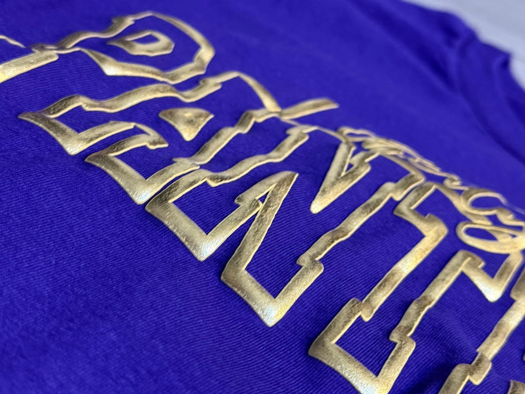 Custom Puff Print Local School Sweatshirt, Embossed Glitter Puff Spirit Wear Sweatshirt, Custom Metallic PUFF School Mascot Sweatshirt, Gift Idea, FYP For your school Puff Print