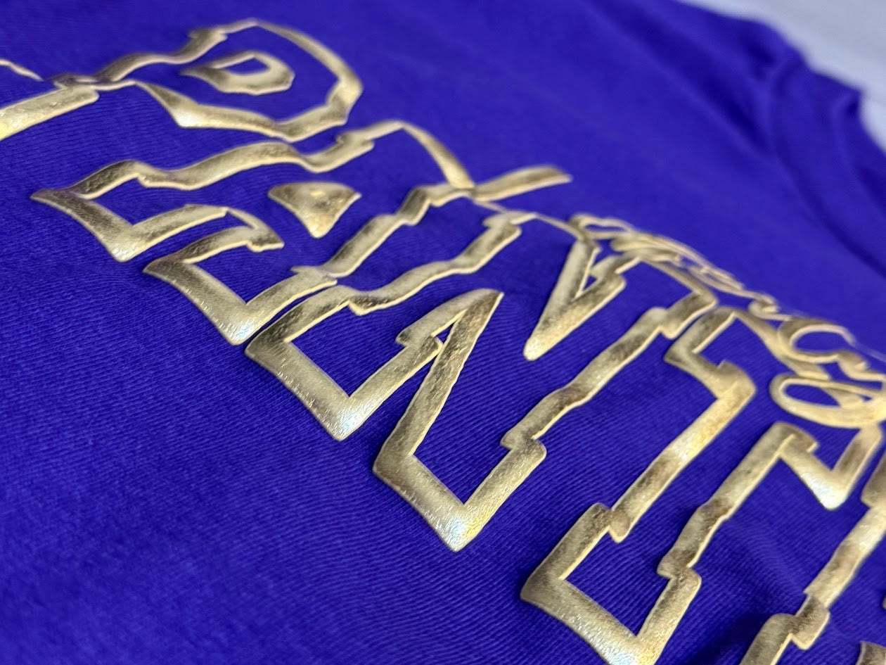 Custom Puff Print Local School Sweatshirt, Embossed Glitter Puff Spirit Wear Sweatshirt, Custom Metallic PUFF School Mascot Sweatshirt, Gift Idea, FYP For your school Puff Print