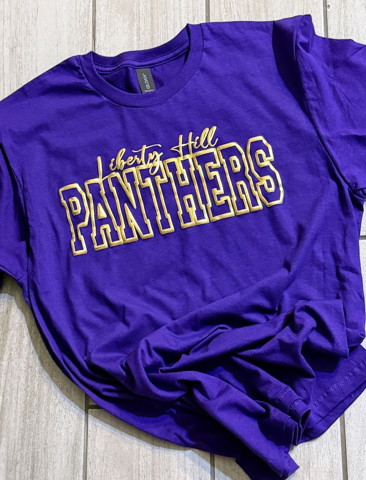 Custom Puff Print Local School Sweatshirt, Embossed Glitter Puff Spirit Wear Sweatshirt, Custom Metallic PUFF School Mascot Sweatshirt, Gift Idea, FYP For your school Puff Print