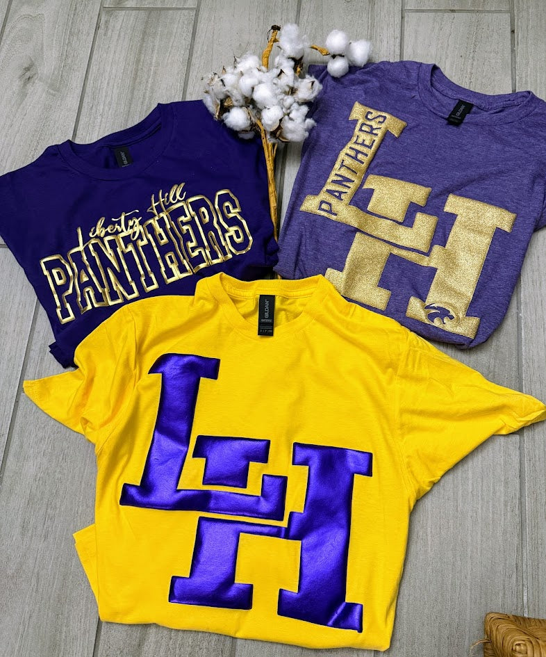 Custom Puff Print Local School Sweatshirt, Embossed Glitter Puff Spirit Wear Sweatshirt, Custom Metallic PUFF School Mascot Sweatshirt, Gift Idea, FYP For your school Puff Print