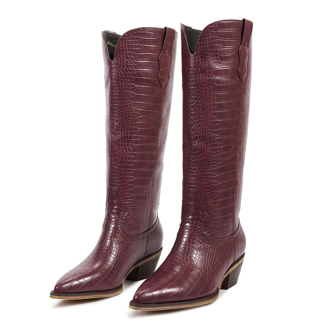 The LeAnn in Dark Cherry- Without Pockets